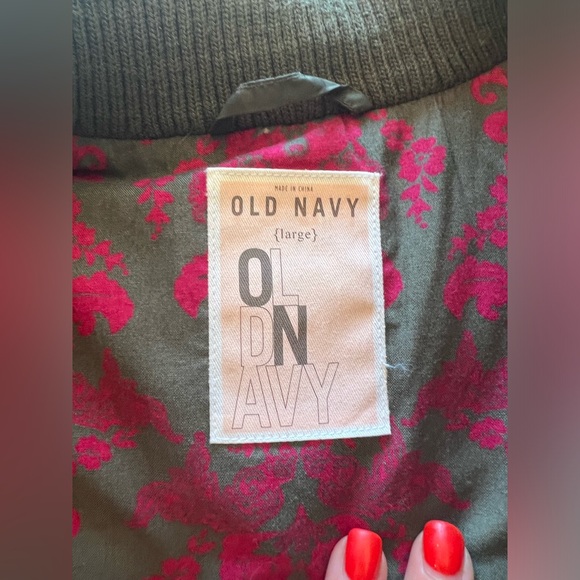 2006 Old Navy Puffer Vest Retro Ski Style Dark Green,Pink and Purple - Picture 7 of 8